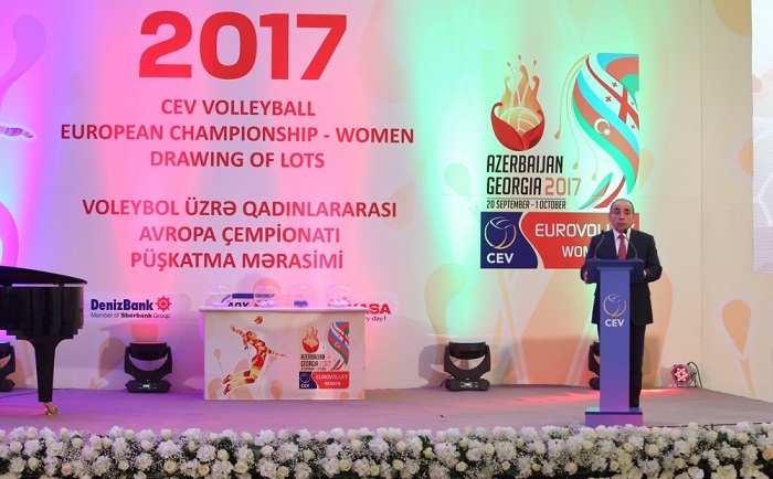 Baku hosts draw for Final Round of 2017 CEV Volleyball European Championship 